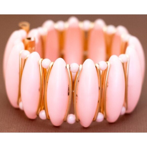 6 inch, Vintage Gold Tone Very Light Bracelet by Western Germany - U32 - Picture 2 of 3